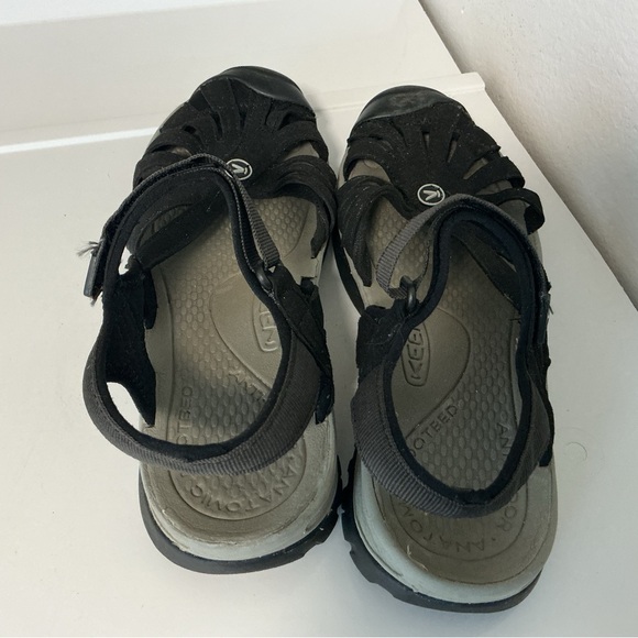 Keen Rose Slingback Closed Toe Sandals Shoes Black Women's Size 10 - Picture 3 of 5